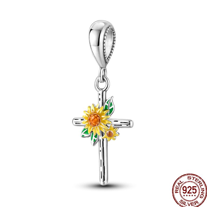 Metal Bird Flying Wings Bee Plant Insect Colored Zircon Charm Beads Suitable Ideal for 3Mm Original Bangle Elegant Fashion Beautiful Lovely Exquisite