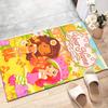 Princess Strawberry Design Area Rug Personalized Name- Non-Slip, Soft & Cozy Floor Mat for Living Room, Office - Indoor/Outdoor Carpet