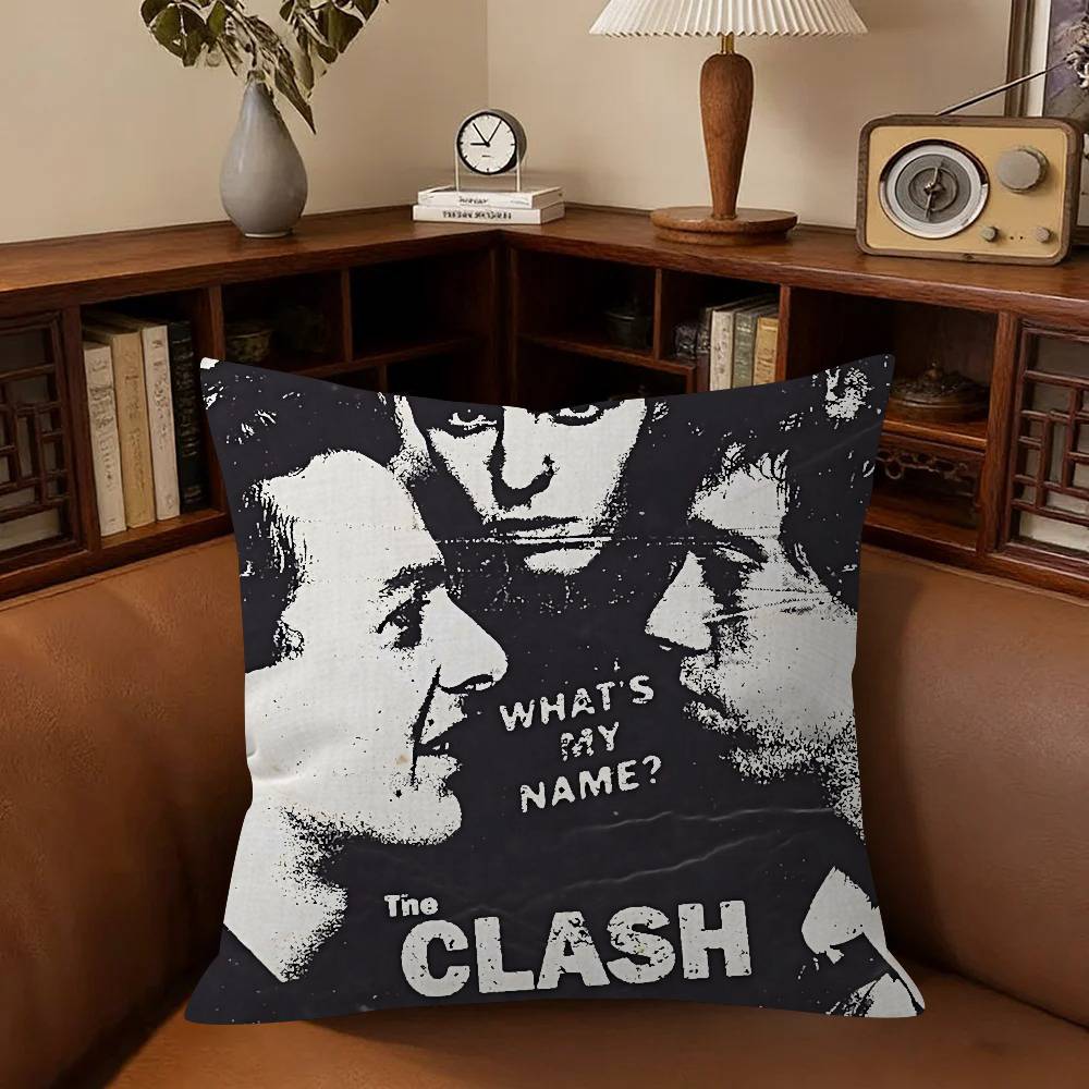 Rock Band The Album Clash Cushion Cushion Cover Pillowcase Upholstery Sofa Throw Pillow Home Decor Pillowcas