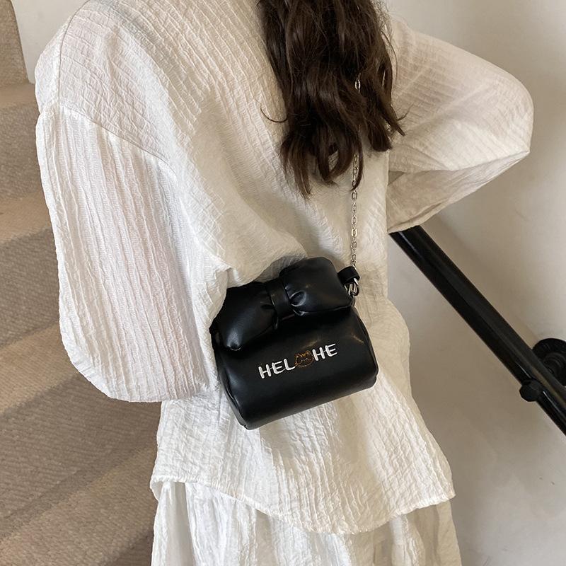 Mini small bag women's 2025 new Mori girl fashion bow foreign style versatile chain messenger small square bag