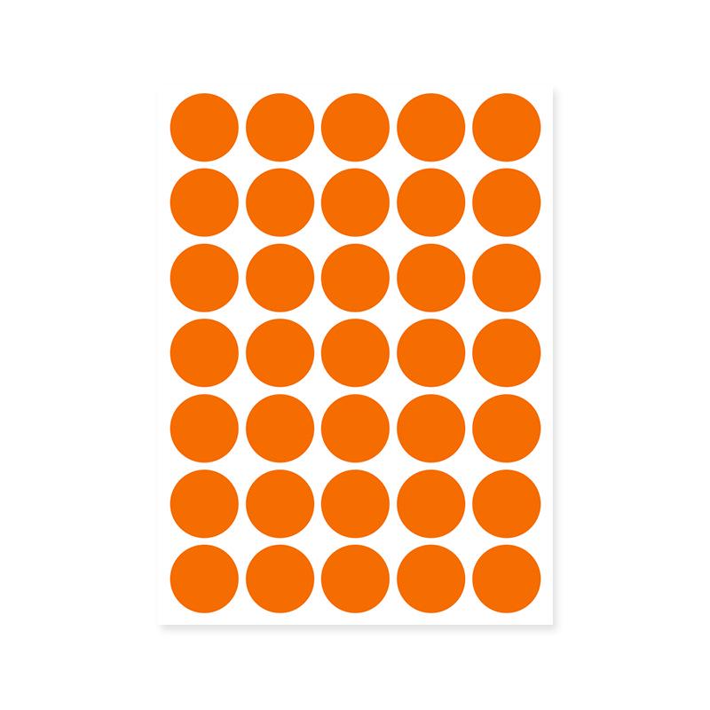 Colorful A5 Dot Stickers: Blank Round Adhesive Labels for Handwriting, Classification, and Sealing