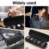 5-Slot Watch Case Universal Watch Carrying Case with Zipper Portable Watch Storage Travel and Display Case for Men and Women