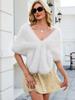Autumn and winter new imitation fur fox hair big shawl scarf multi-colored scarf bridal dress butterfly