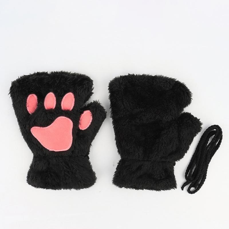 3Pcs Halloween Cats Costume Set for Girl Cosplay, Halloween Cats Costume Accessories with Headband, Tail, Gloves