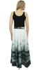 Bimba Women's Cotton Printed Gray Skirt Elastic Waist Maxi Summer Skirts-L