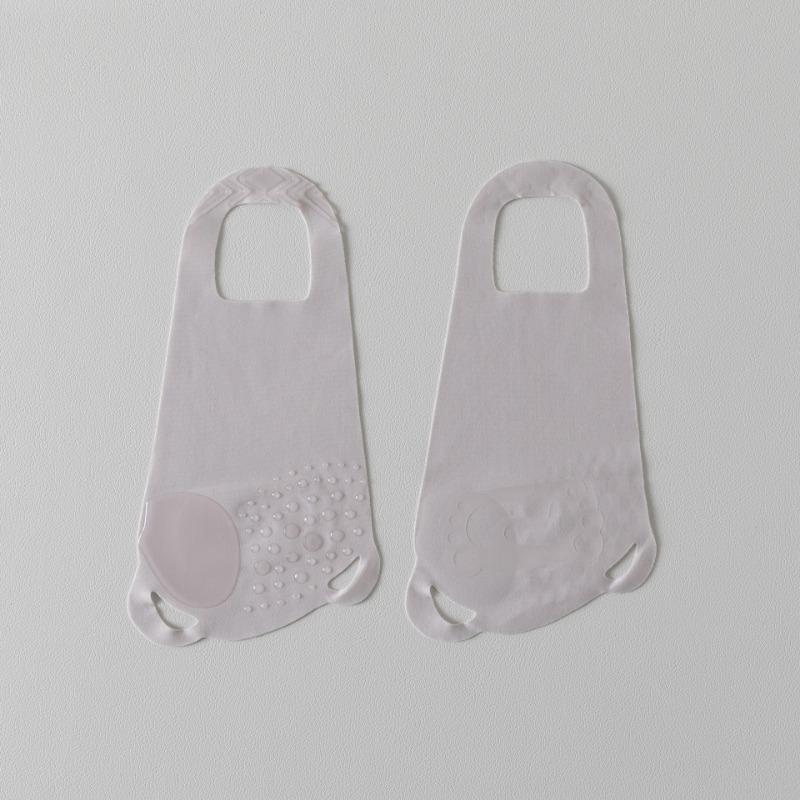 Women's Summer Thin Heel Silicone Non Slip Non Drop Heel Invisible Shallow Mouth Halter Boat Socks