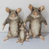 12/24cm Plush Mouse Doll Plush Cartoon Mouse Doll New Animal Figure Doll  Bag Charm Doll