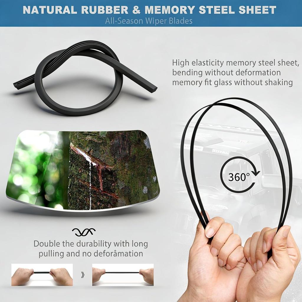 Windshield Wiper Blades For Tesla Model X With Integrated Washing,Tesla Silicone Windscreen Wiper Blades All-Seasons Applicable, Original Equipment