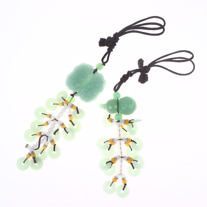 1Pc Chinese Luck Car Accessory Rearview Mirror Pendant Suitable For For Asian Culture Decor & Driving Amulet