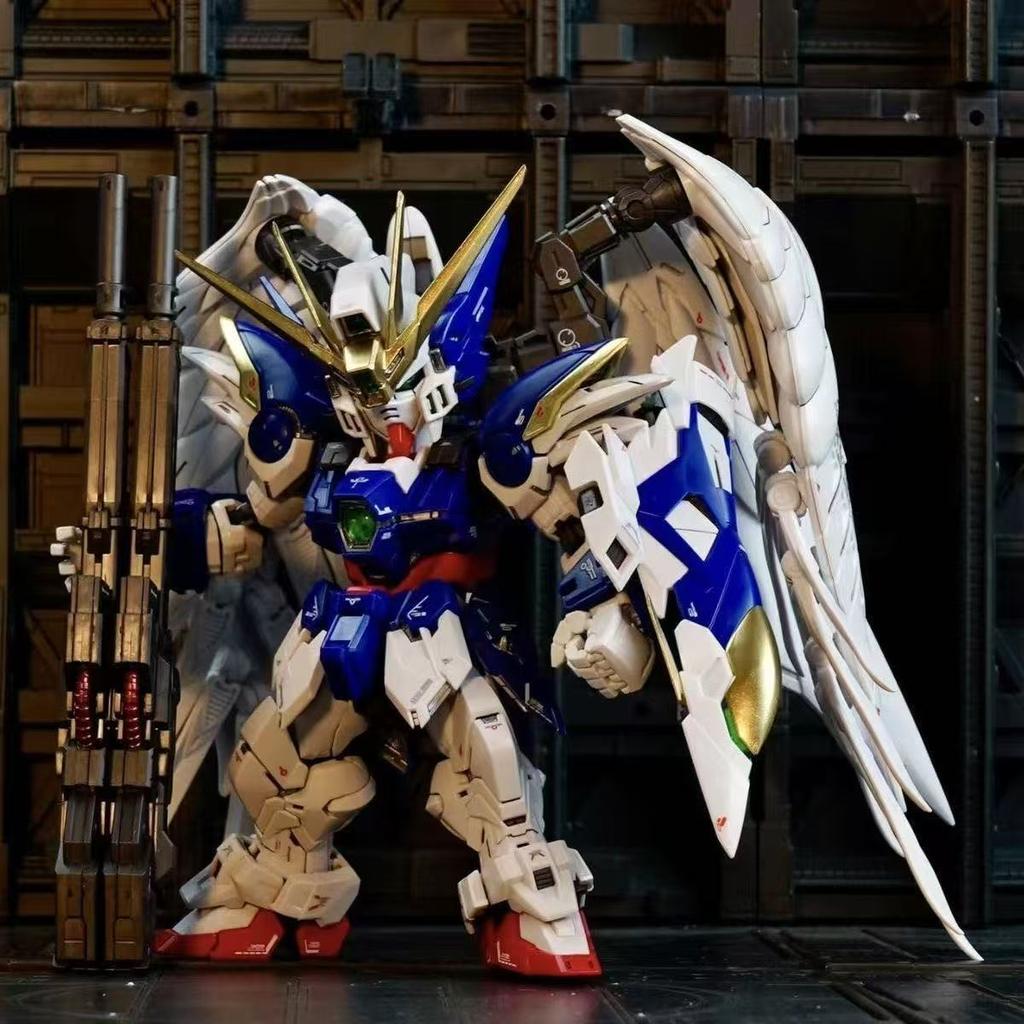 Gl Model Mgsd Wing Snow White Xxxg-00Ysw Assembly Model Kit Wing Zero Ew Xxxg-00W0 Robot Action Figure Plastic Model Kits Toys