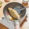 Titanium frying pan non-stick wok household flat-bottomed cooking pan ceramic pot suitable for gas stove induction cooker