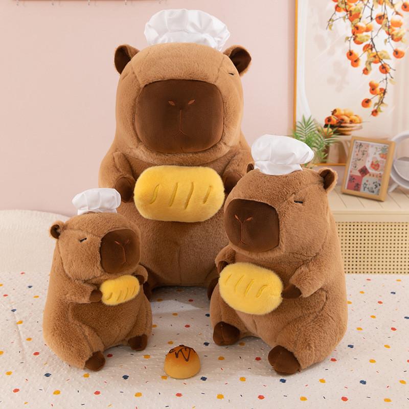 Toy Capybara Plush Chef Design Doll Birthday Gift Party Accessory Decoration