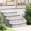 Stair Tread Step 10 Pcs Silver 60 X 18 X 2.5 Cm Aluminum