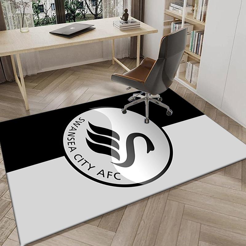 Football Club Emblem Printed Area Rug for Office, Chair Rug, Decorative Carpet Floor Mat, Large Size Fan gifts Christmas gifts