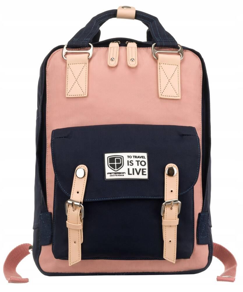 Urban, spacious polyester backpack - Peterson