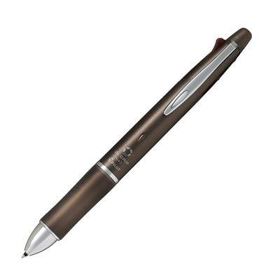 Pilot Dr. Grip 4+1 Multi-Function Pen and Mechanical Pencil Ash Metal Brown