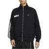 Nike Striped Full Zip Stand Collar Jacket Men Jackets Black FB7037-010
