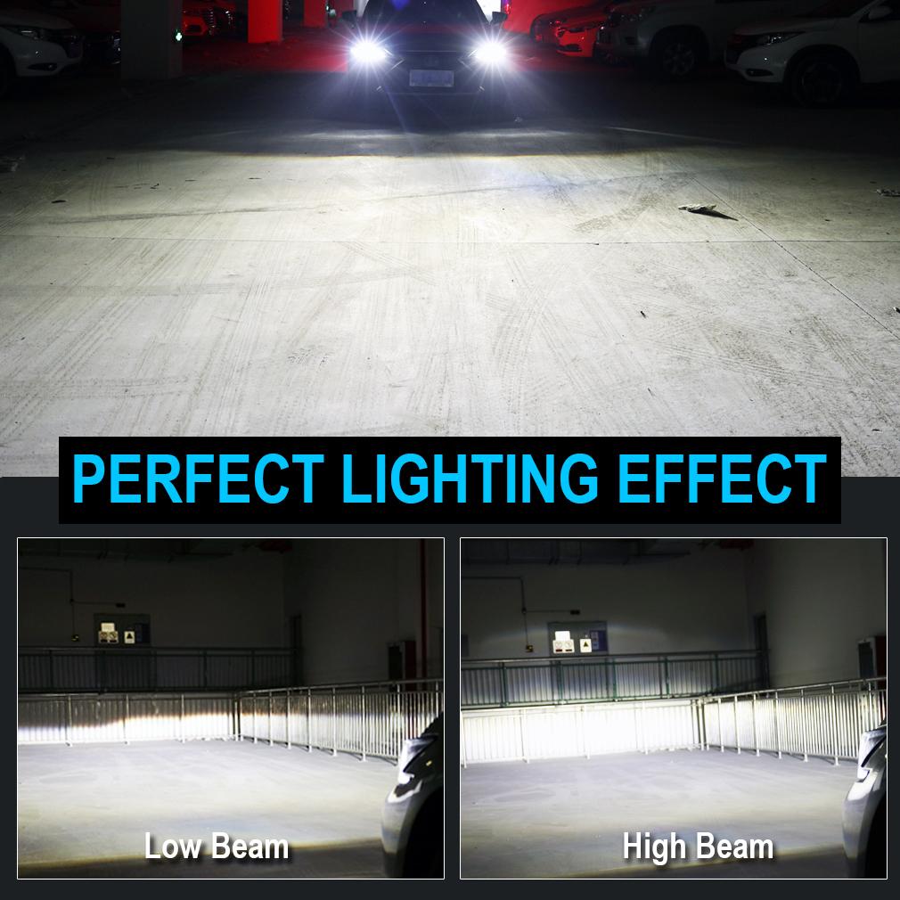 2 ks Canbus H15 LED s DRL a dálkovým světlem 12V Autožárovky 6000K Super bílá Turbo H15 Denní žárovka 20000LM