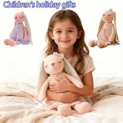 35cm14inch Cute Bunny By Soothing Rabbit Doll Sleeping Doll, Stuffed Animals Kids Plushie Doll Toy,Children's Easter Gifts