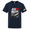 Initial D JDM Car Illustration Logo Print 2025 Hot Sale Unisexs Summer Breathable Comfortable Solid Color High Quality TShirt