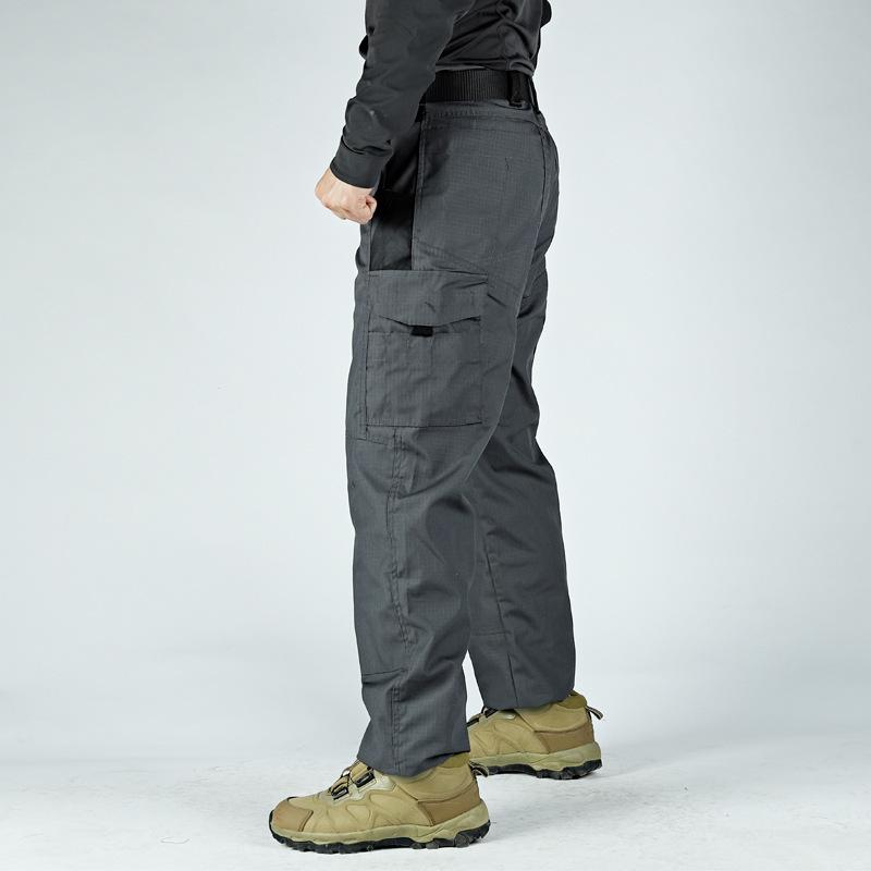 Men's Pants Pockets Work Trousers Casual Tactical Pants Outwear Straight Autumn Winter