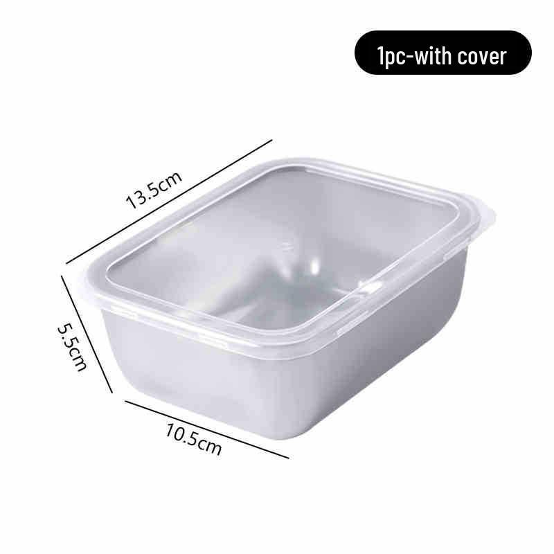 Large Capacity Stainless Steel Food Storage Container with Sealed Lid