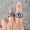 Vintage Viking Norse Mythology Stainless Steel Ring for Men Punk Hip Hop Jewelry Gift Boyfriend Creative Design