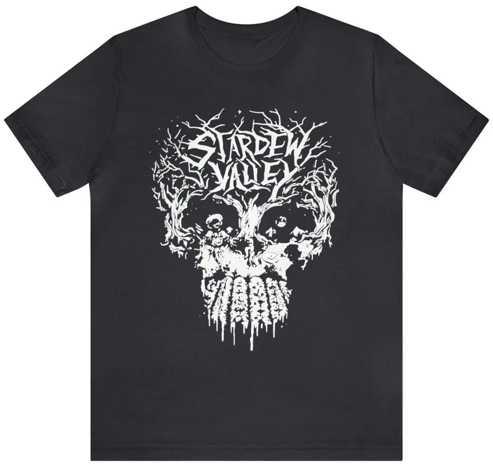 Dark Fantasy Skull Forest Graphic Tee – Gothic Art Style Shirt S