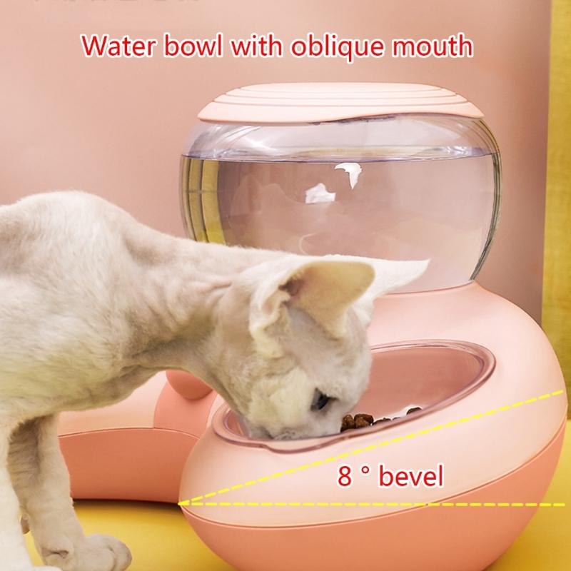 Non-slip Base Pet Dogs Cat Bowls Automatic Water Dispenser Slow Feeding Water Bowl for Feeding Puppies Indoor Food Dish