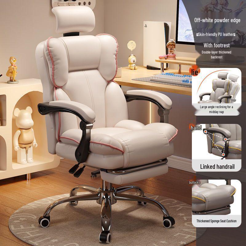 Comfortable Gaming Chair: Home Office Chair, Streaming Chair, Desk Chair for Girls