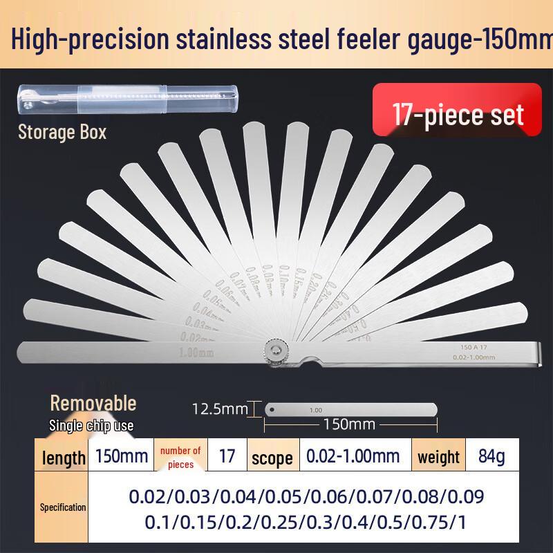 Rongying 17-Blade Feeler Gauge Set