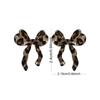 1 Pair Retro Creative Knotted Bow Earrings, Suitable For Party, Vacation, Casual, Versatile