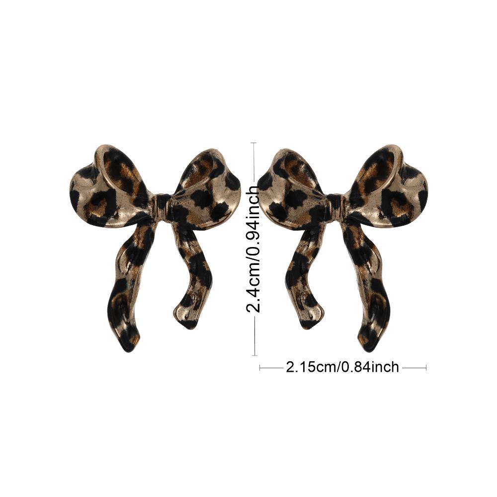 1 Pair Retro Creative Knotted Bow Earrings, Suitable For Party, Vacation, Casual, Versatile