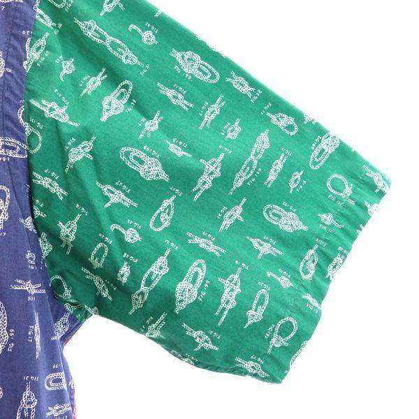 NAUTICA 90s Crazy pattern Short sleeve Button down shirt L Men's Used