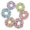 6pcs/lot Hair Scrunchies Bands Scrunchy Ties Ropes Ponytail Holder for Women Accessories Fabric Headwear Ditsy Floral Sweet Cute