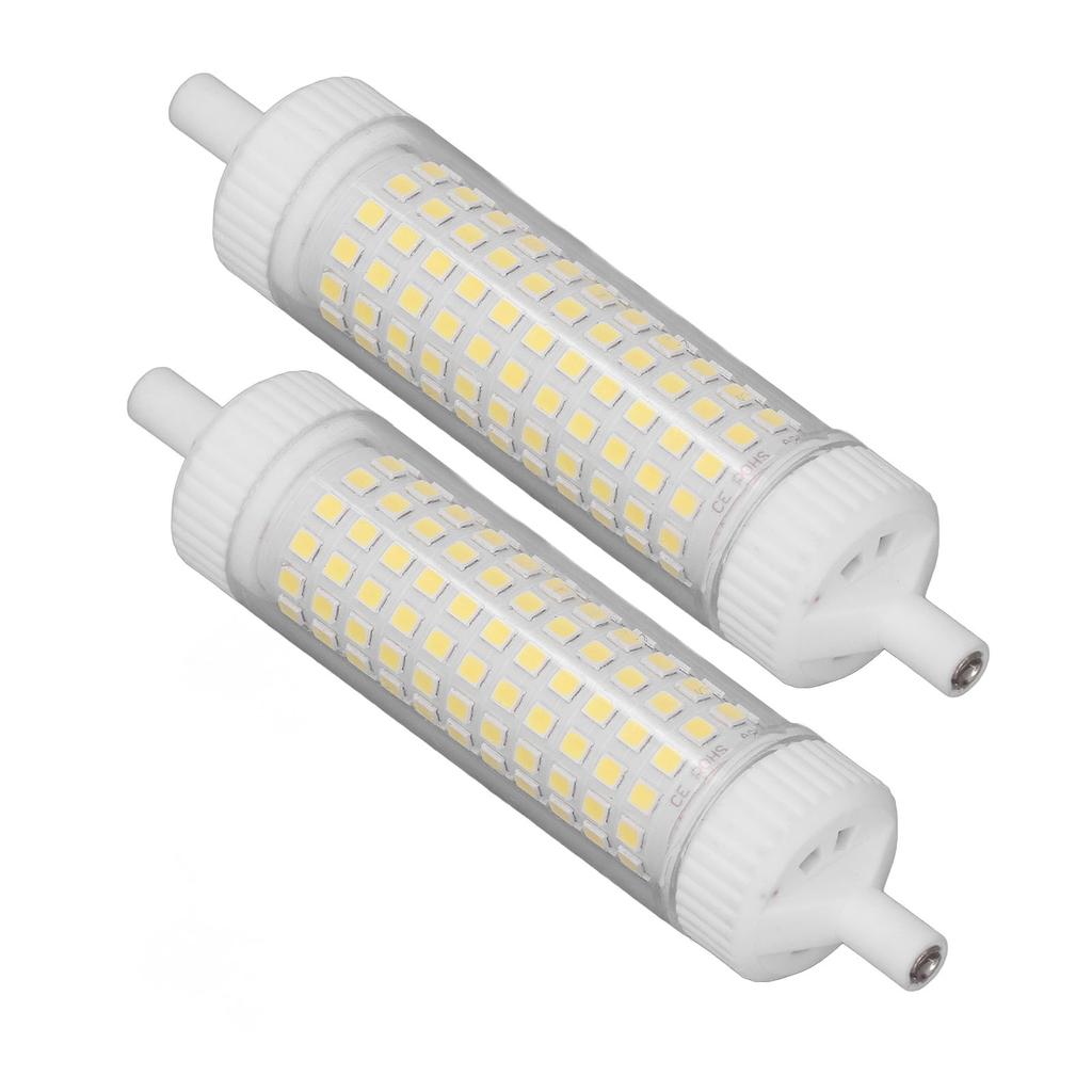 2Pcs R7S LED Glühbirne 118mm Dimmbar 15W 154 LEDs Doppelseitiges Flutlicht für Home Nacht