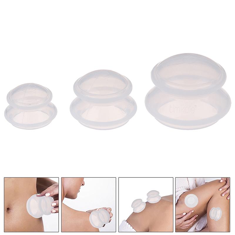 Silicone Massage Cups Anticellulite Cups Set Vacuum Cup Set Facial Suction Cups
