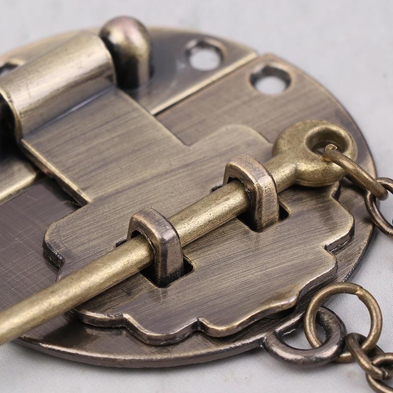 2Pcs Finish Gift Boxes And Suitcases Lock Easy To Install Multi-Purpose Decorative Latch Drawers And Storage Box Lock