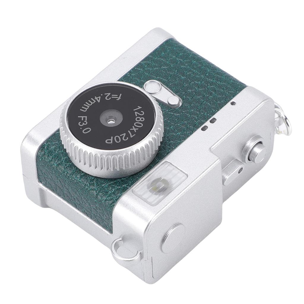 Keychain Camera 720P HD 5MP Digital Tiny Camera Video Recorder with 0.96in LCD Screen 32GB Memory Card LED Fill Light