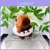 Ring Capybara Swimming Key Chain Cute Children Backpack Hanging Plush Gift Doll