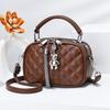 Women's Diamond Quilted Mini Crossbody Bag 2025 - New Textured Style Shoulder Handbag