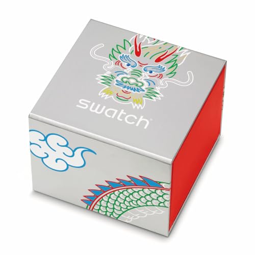 Swatch DRAGON IN CLOUD SB05Z102 Transparent Wristwatch
