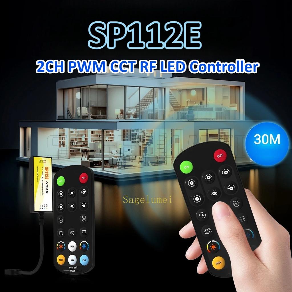 SP111E/SP112E/SP113E/SP114E/SP115E PWM RF LED Controller 2.4G RF Remote RE1 RE2 RE3 RE4 For Single Color CCT RGB RGBW RGBCCT LED