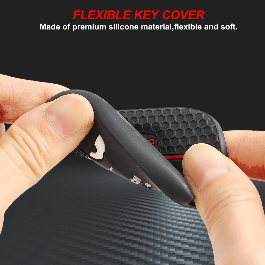 For Honda Civic Accord Pilot CRV Passport 2022 2023 Car Key Fob Ring Chain Cover Case Protector Shell Holder Silicone 5 Button