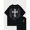 Men's and women's twill cotton T-shirts round-neck short-sleeved T-shirts printed classic short-sleeved T-shirts