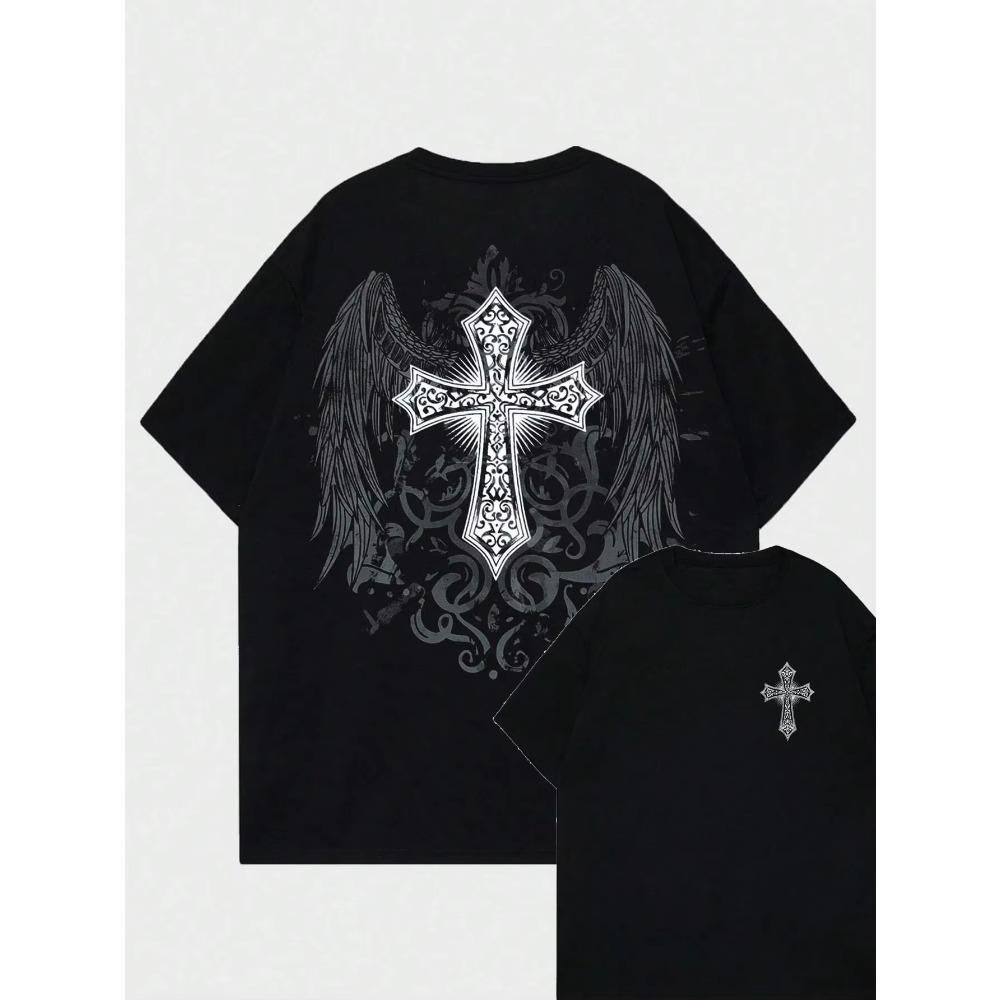 Men's and women's twill cotton T-shirts round-neck short-sleeved T-shirts printed classic short-sleeved T-shirts