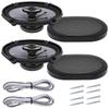 Pair 5*7 Inch Car HIFI Coaxial Speaker 380W 2 Way Automobile Door Audio Music Stereo High Pitch Full Range Frequency Car Speaker