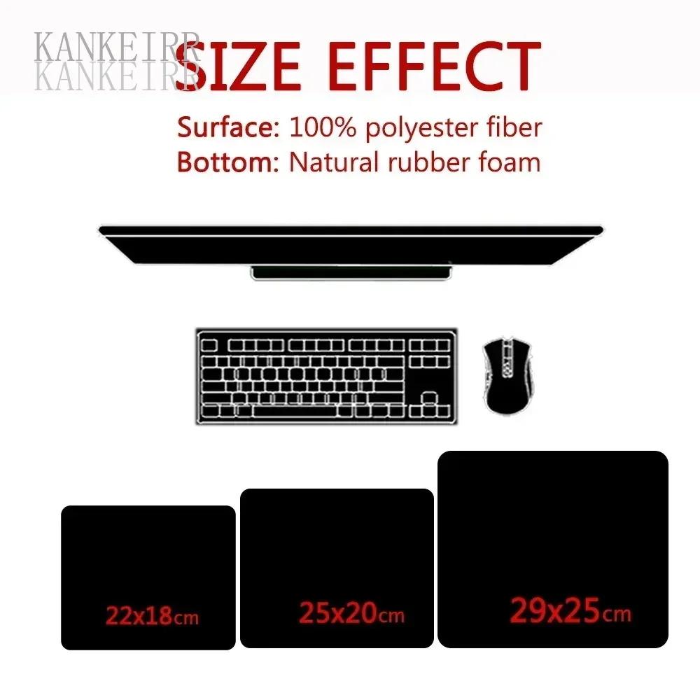 PC Small Keyboard Table Mats Mouse Pad Locking Edge Black and White Strata Liquid Mausepad Computer Mat Art Gaming Office Rug