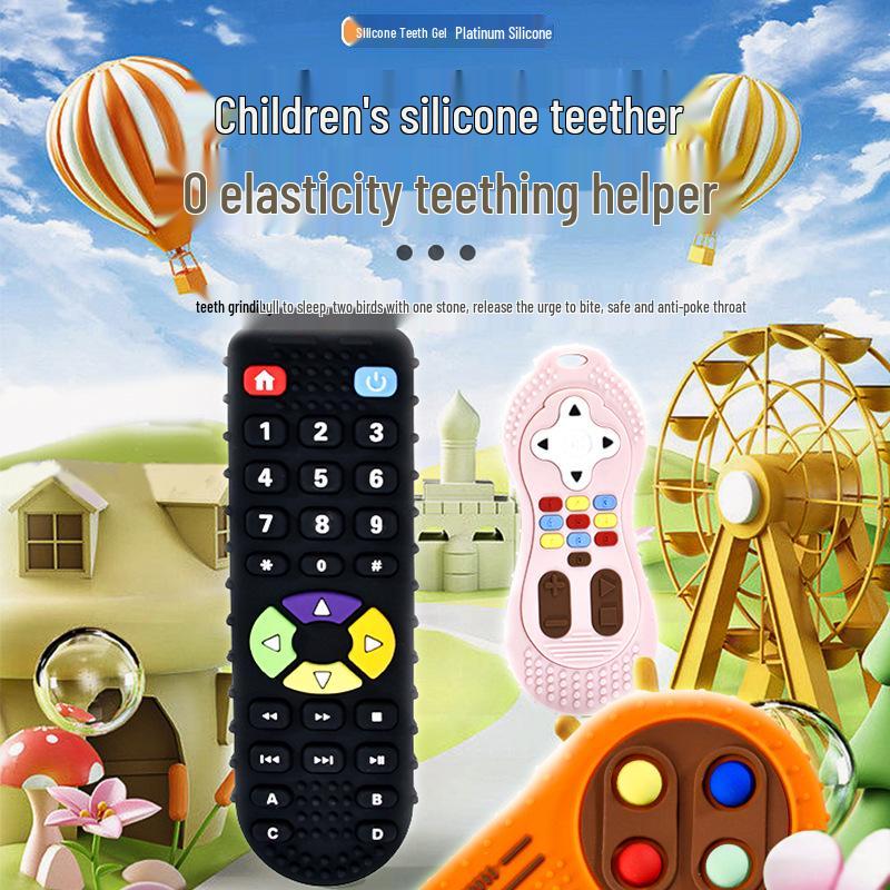 Soft Silicone Teether Toy for Newborns - Soothing and Simulative Bite Set