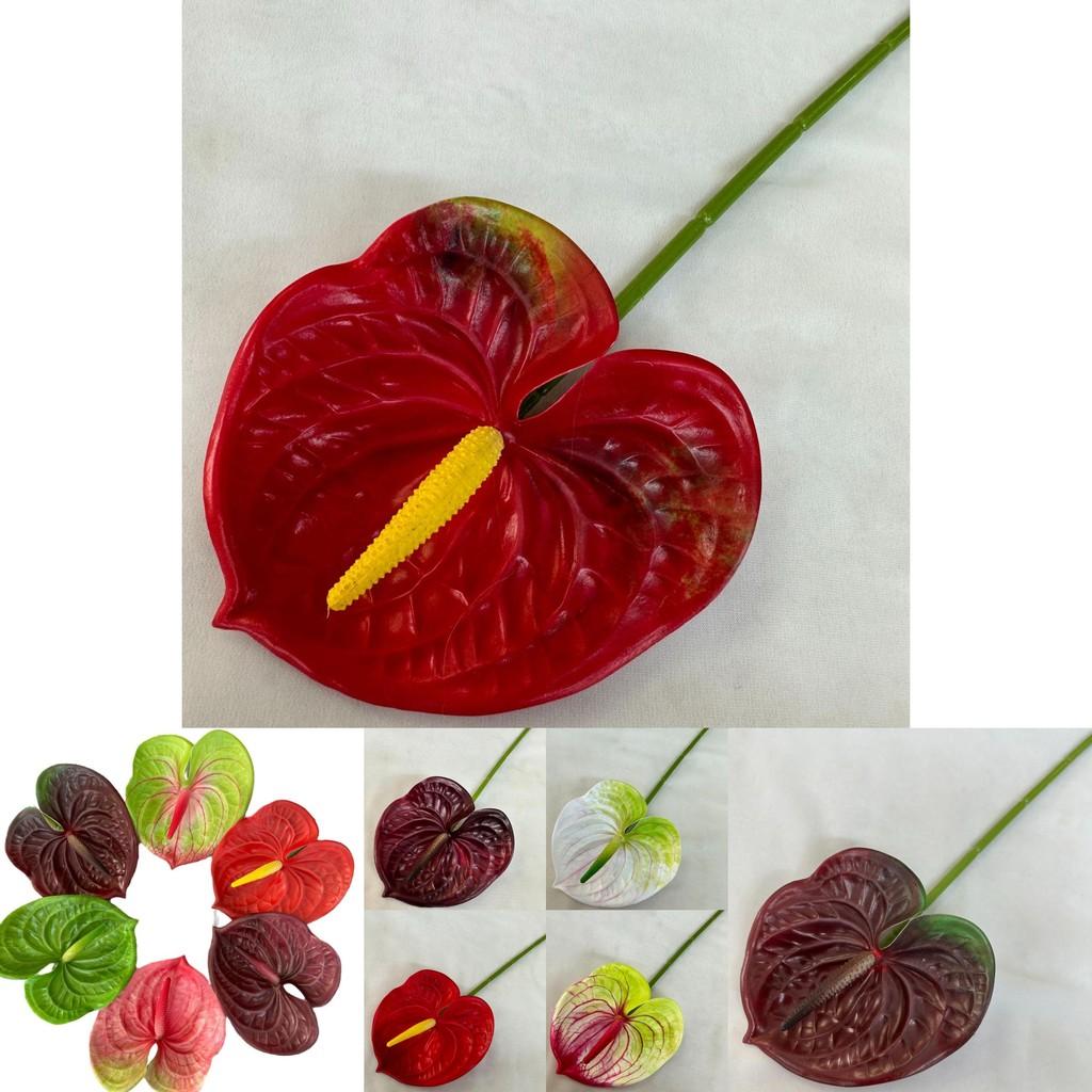 Faux Green And Pink Flower Arrangement For Living Room Wall Art